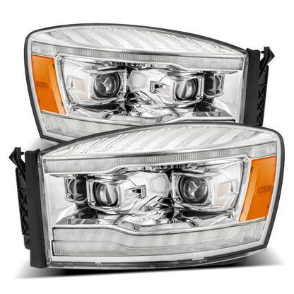 AlphaRex PRO Projector Headlights (Chrome): Dodge Ram 1500 (06-08) & 2500/3500 (06-09)