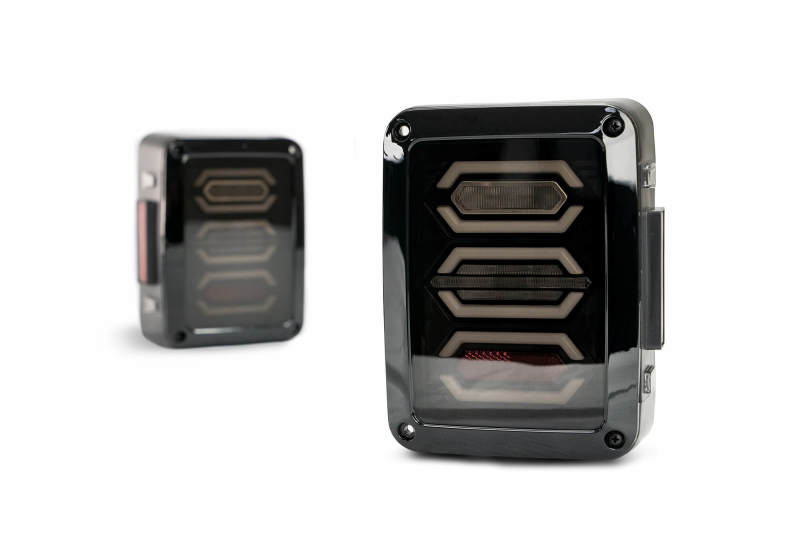 DV8 Offroad Octagon LED Tail Light: Jeep Wrangler JK 2007-2018