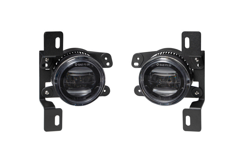 Diode Dynamics Elite Series Fog Lamps Yellow (FRONT): Jeep Wrangler JK 2007-2018 / JL Rubicon 2018-26 / Gladiator JT 2020-24 Steel Bumper