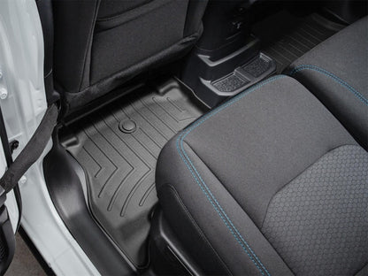 WeatherTech FloorLiner Rear Floor Mats (Black): Jeep Wrangler 4Xe 2021 - 2025