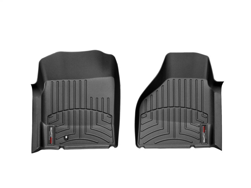 WeatherTech FloorLiner Front Floor Mats (Black): Dodge Ram 2002 - 2009 4WD (1500, 2500, 3500)