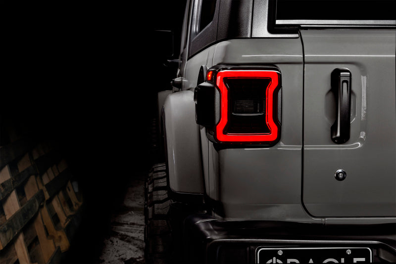 Oracle Lighting Black Series LED Tail Lights: Jeep Wrangler (18-24) / Gladiator (20-24)