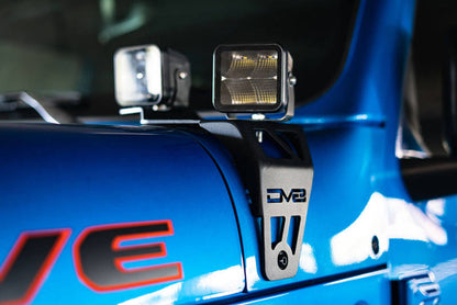 DV8 Offroad Dual Pod Light Mounts: Jeep Wrangler (18-22) / Gladiator (20-22)