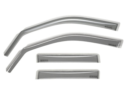 WeatherTech Side Window Deflectors (4PC, Light Smoke): Jeep Wrangler JK 2007 - 2018