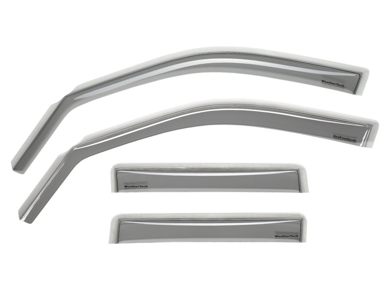 WeatherTech Side Window Deflectors (4PC, Light Smoke): Jeep Wrangler JK 2007 - 2018