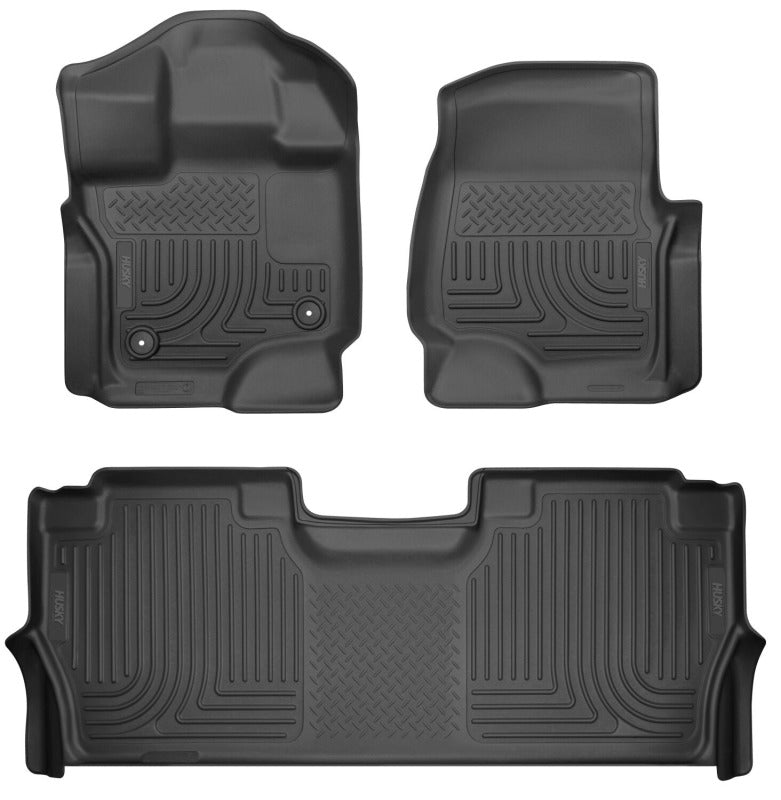 Husky Liners Weatherbeater Front & 2nd Seat Floor Liners | Ford F-150 (21-26)