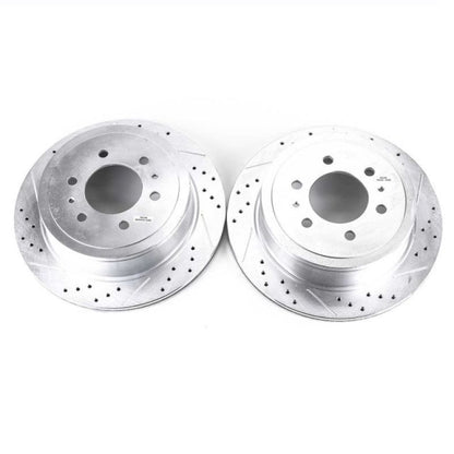 PowerStop Rear Evolution Drilled & Slotted Rotors | Ford F-150 (04-14) (AR8598XPR)