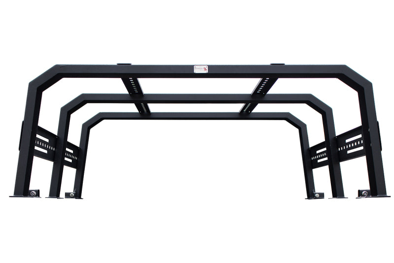 Fishbone Offroad Black Powdercoated Full Tackle Bed Rack: Jeep Gladiator 2020-2024