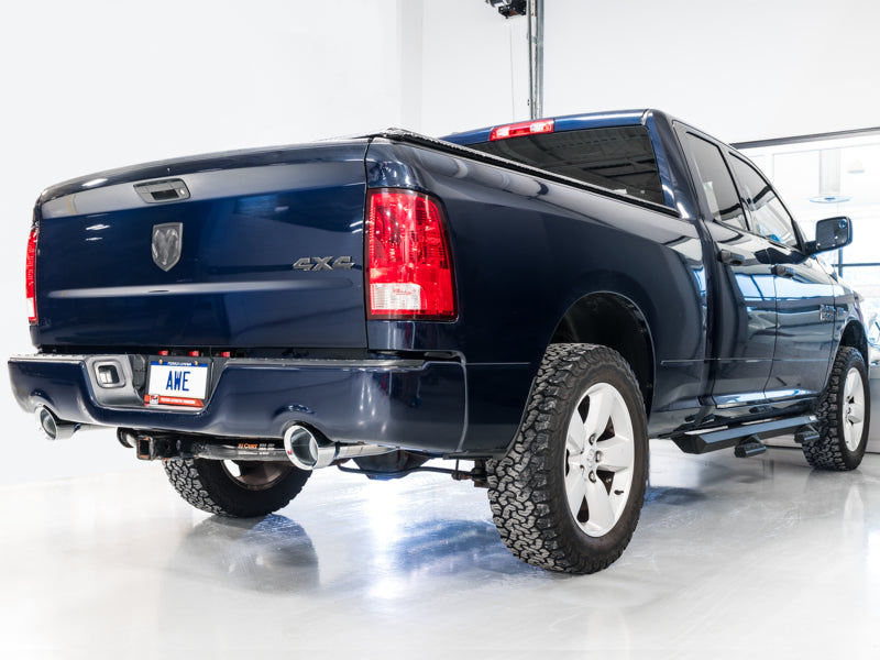 AWE 0FG Dual Rear Exit Catback Exhaust Chrome Silver Tips (REAR): Dodge & RAM Classic 1500 5.7L 2009-21