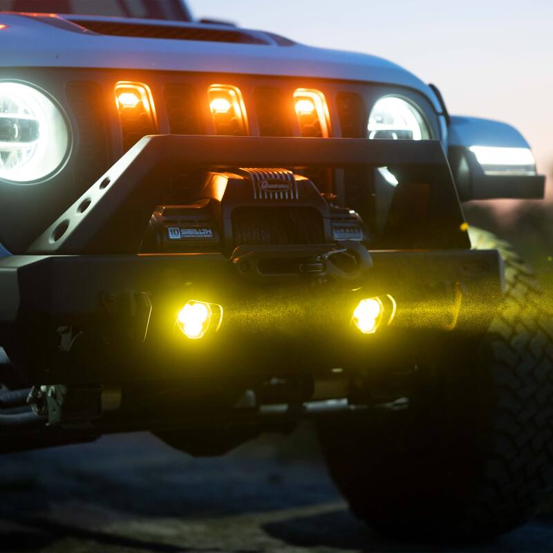 KC HiLiTES 97147 2 LED Fog Lights Kit | Jeep Wrangler JL / Gladiator JT (18-25 / 20-23) (97147)