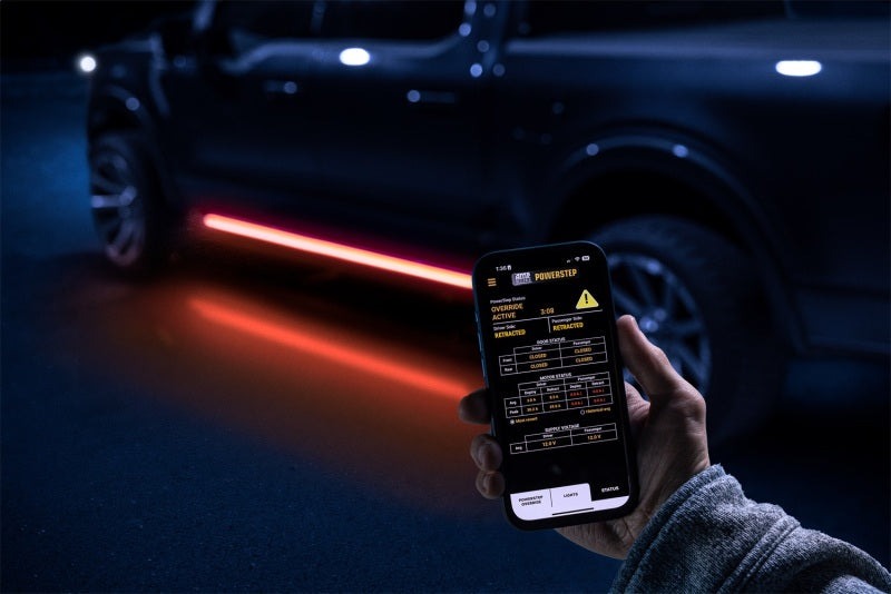 AMP Research 21-24 Ford F-150 PowerStep & LED Lighting | Ford F-150 (21-26) / Raptor (21-26) / Lightning (22+) (96152-01A)