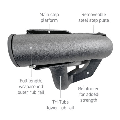 Go Rhino Dominator Xtreme DT Side Steps | Ford Bronco (21-26) 73in. Boards Only / Brackets Req. (DT60073T)