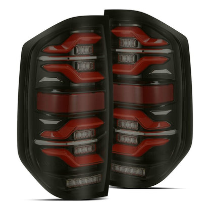AlphaRex LUXX-Series LED Tail Lights Black-Red | Toyota Tundra (14-21) (672050)