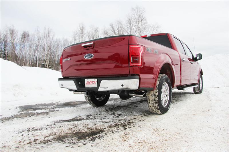 MBRP 3in Cat-Back Dual Split Side Exit AL Exhaust System | Ford F-150 5.0L (15) (S5257AL)