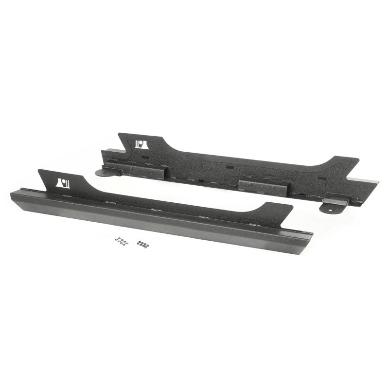 Rugged Ridge XHD One-Piece Rock Sliders (2 DOOR): Fits Most Jeep Wrangler Models (2007-2018)