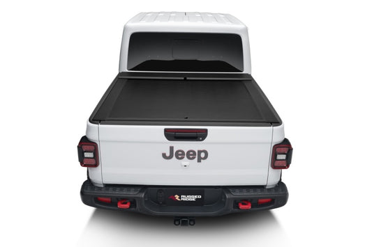 Rugged Ridge Armis Retractable Locking Bed Cover w/o Trail Rails: Jeep Gladiator (18-26)