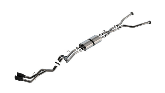 Borla 22-24 Toyota Tundra 3.4L V6 Hybrid Ext. Cab/Std Bed/145.7in WB S-Type Cat-Back - Black Chrome | Hybrid (140939BC)