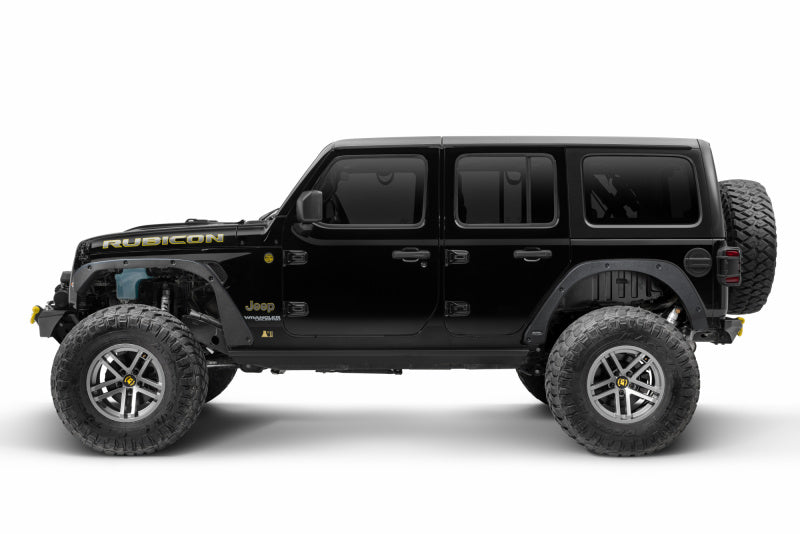 Bushwacker Trail Armor Fender Delete Kit (F&R): Jeep Wrangler (18-24) - Black Textured