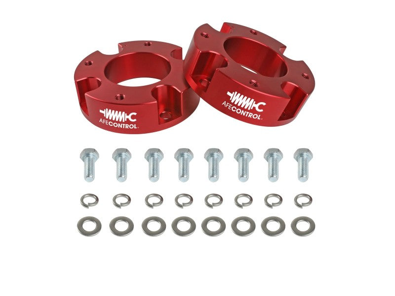 aFe CONTROL 1.875in Leveling Kit Red | Toyota Tundra (22-23) (416-72T005-R)