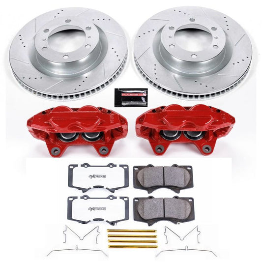 PowerStop Front Z36 Truck & Tow Brake Kit w/ Calipers | Toyota 4Runner (10-15) (KC5873-36)