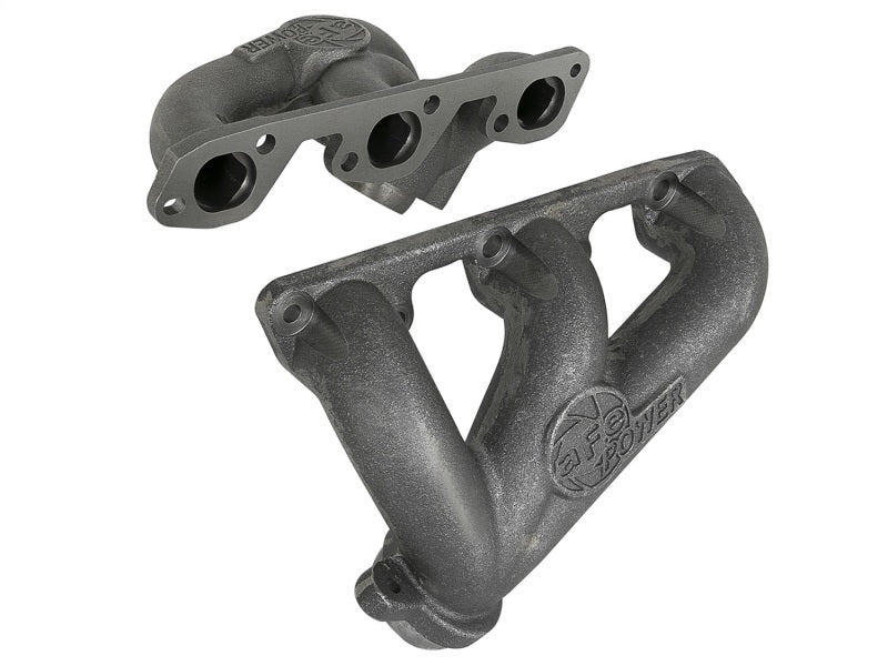 aFe BladeRunner Ported Ductile Iron Exhaust Manifolds (FRONT): Jeep Wrangler JK 2007-2011 3.8L