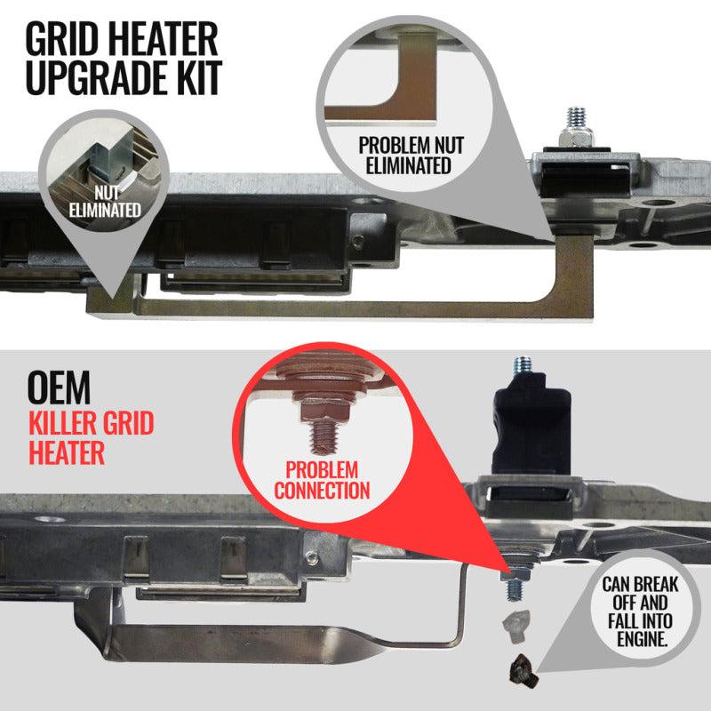 BD Diesel 6.7L Cummins Killer Grid Heater Upgrade Kit | Ram 2500/3500 (11-24, 2011-2025) (1041520)