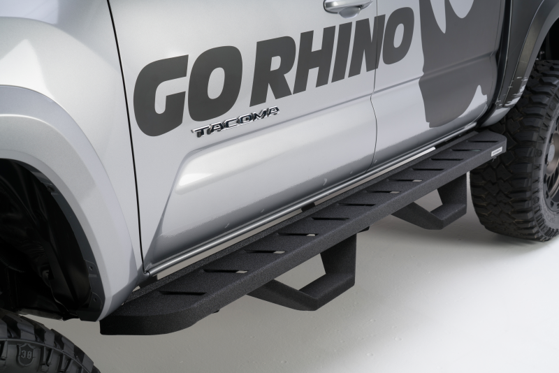Go Rhino RB10 Complete Running Board Kit w/ Drop Steps: Fits Dodge / Ram 1500 / 2500 / 3500 (02-26)