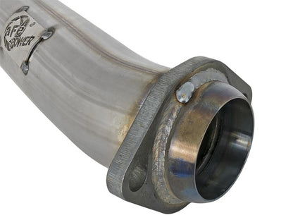 AFE Twisted Steel Loop Delete Pipe: Jeep Gladiator (2020-2025) / Wrangler (2018-2025) 3.6L V6