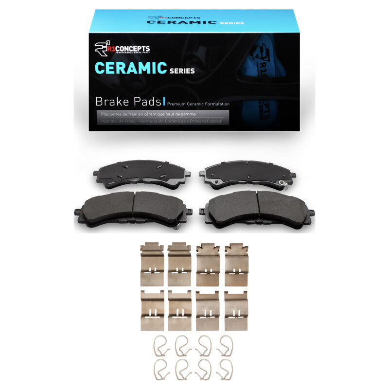 R1 25mm Front Ceramic Brake Pads & Hardware Kit | Ford Ranger (19-26) / Bronco (21-26) (2310-2216-01)