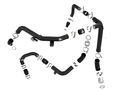 aFe BladeRunner Alum Hot & Cold Charge Pipe Kit - Black | Ford Bronco V6-2.7Ltt (21-23) (46-20584-B)