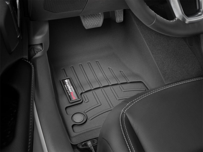 WeatherTech FloorLiner Front Floor Mats (Black): Jeep Wrangler (18-25) & Gladiator (20-25)
