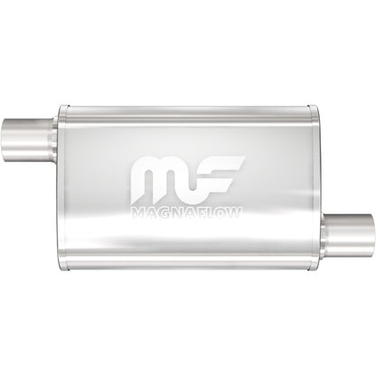 MagnaFlow 4x14x9in. Oval 2.5in. Offset/Offset Straight-Through Performance Exhaust Muffler | (11236)