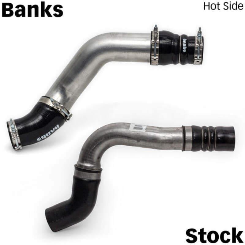 Banks Power Boost Tube Upgrade Kit Raw (F&R): Fits RAM 2500/3500 2019-2026 6.7L Cummins