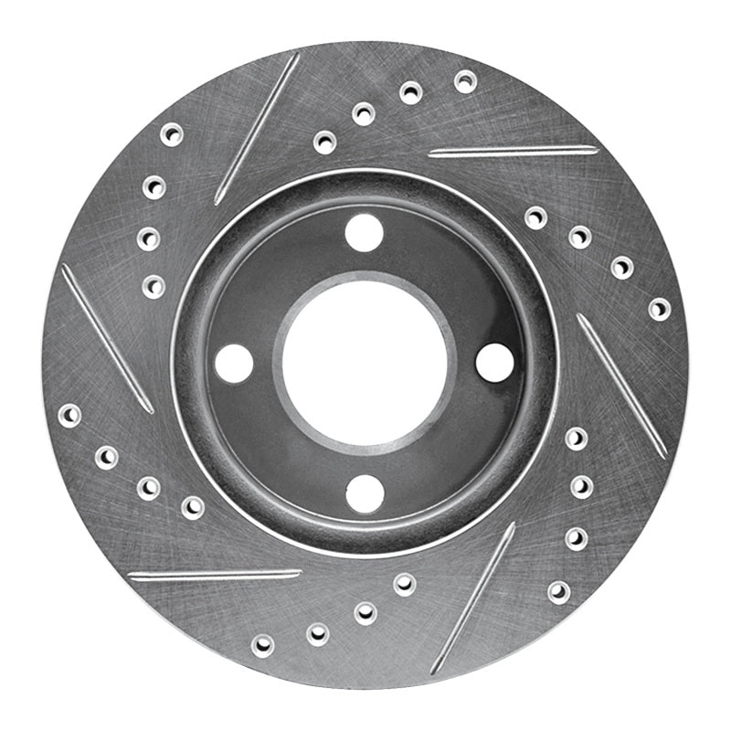 R1 90-91 Audi 90 Quattro Front Right Drilled & Slotted Brake Rotor | Ford Ranger (19-26) (631-73016R)