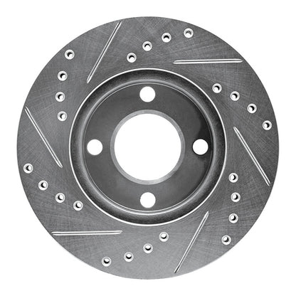 R1 90-91 Audi 90 Quattro Front Right Drilled & Slotted Brake Rotor | Ford Ranger (19-26) (631-73016R)