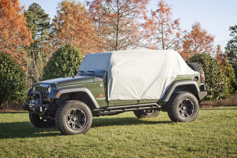Rugged Ridge Weather Lite Vinyl Cab Cover: Fits Most Jeep Wrangler / Gladiator Models (2007-2026)