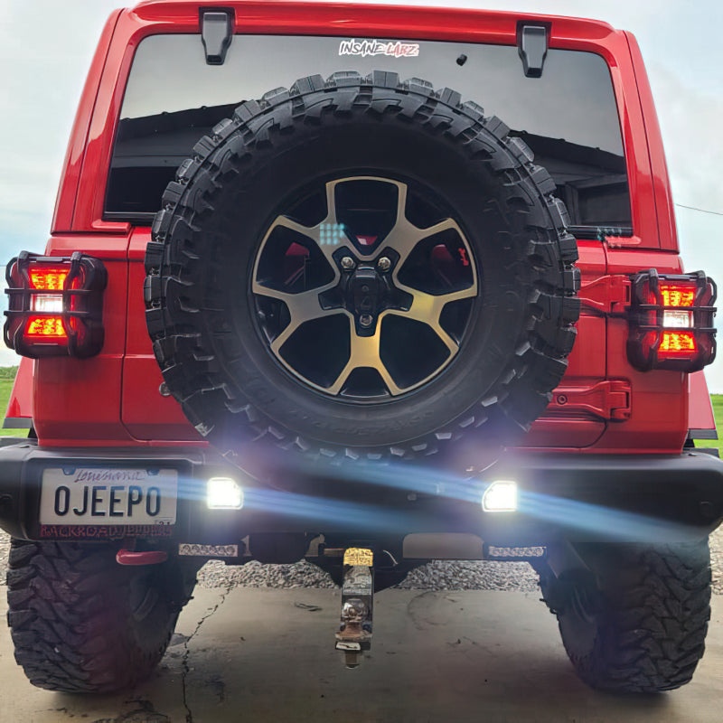 Oracle Lighting Rear Bumper LED Reverse Lights: Jeep Wrangler 2018-2024