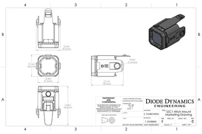 Diode Dynamics Hitch Mount LED Pod Reverse Kit | GMC Sierra 1500 (19-26) (DD7646)