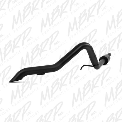 MBRP Cat Back Exhaust (Single Rear Exit, Black): Jeep Wrangler / Rubicon JK 3.6L (12-18)