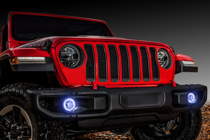 ORACLE Lighting LED Surface Mount Fog Light Halo Kit (FRONT): Fits Jeep (07-26) w/ Adhesion Promoter