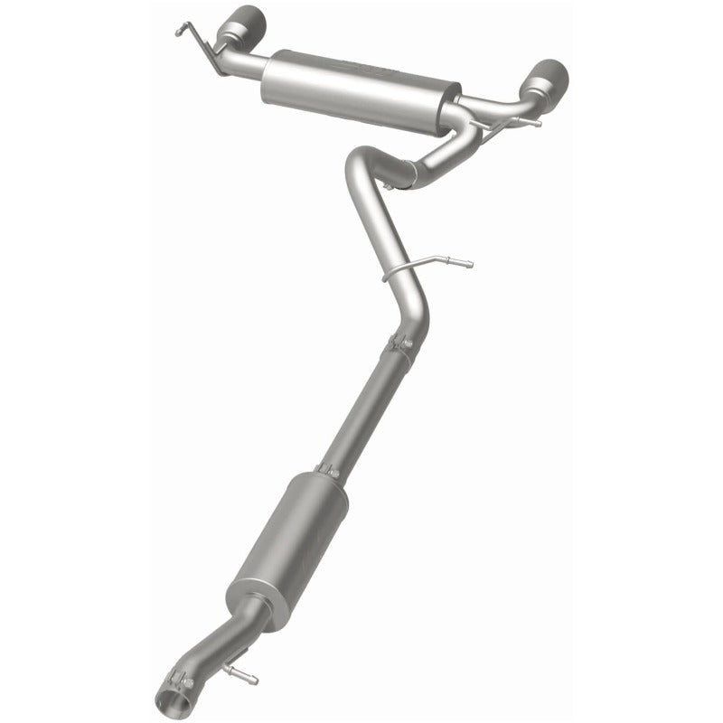 MagnaFlow Cat-Back Exhaust Black Tips (REAR): Jeep Wrangler 2012-2017 3.6L V6
