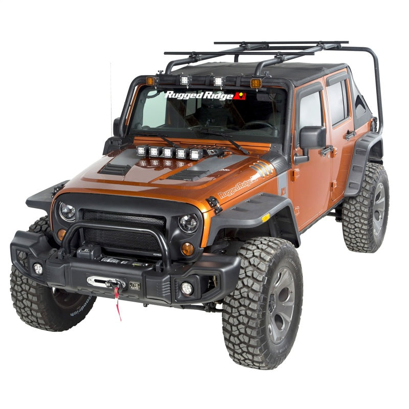 Rugged Ridge Sherpa Roof Rack Kit | Jeep Wrangler JK (07-18) / JL (18-25) (11703.22)