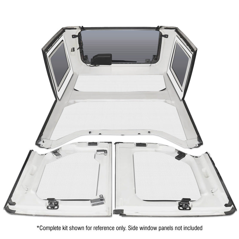 DEI Sound Deadening Headliner 4-Piece Kit: Fits Most Jeep Wrangler Models (2007-2018) - White