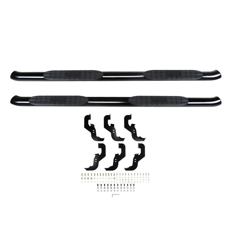 Westin 4 Oval Nerf Step Bars | Chevrolet Silverado 1500 / Silverado ZR2 / GMC Sierra 1500 / Sierra AT4 / Sierra AT4X (19-26) (21-24135)