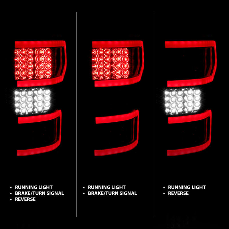ANZO LED Taillights Chrome | Ford F-150 (18-19) (321340)