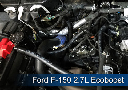 J&L 3.0 Black Anodized Passenger Side Oil Separator | Ford F-150 (13-26)