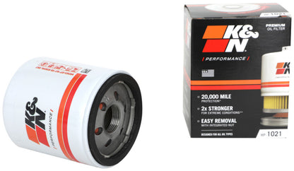 K&N Premium Wrench-Off Oil Filter | Chevrolet Colorado / GMC Canyon / Silverado 1500 (19-26) / (23-26) (HP-1021)