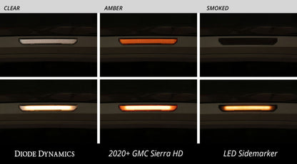 Diode Dynamics HD Smoked LED Sidemarkers | GMC Sierra 2500/3500 (20-26) / GMC Canyon (23-26) (DD5127)