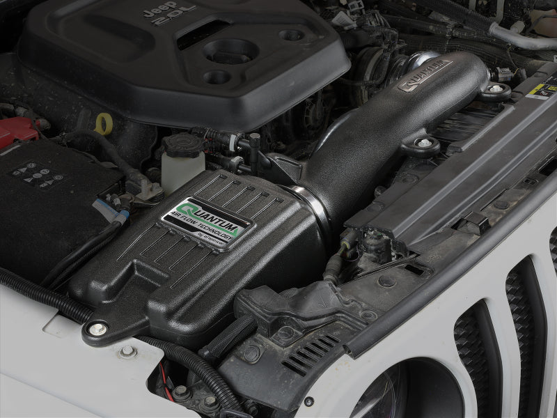 AFE Quantum Cold Air Intake System (w/Pro 5R Filter): Jeep Wrangler 2.0L 2018 - 2025