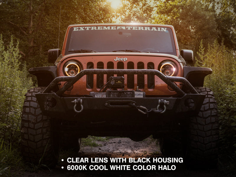 Raxiom 97-18 Jeep Wrangler Axial Halo Headlights | TJ/JK (J108037)